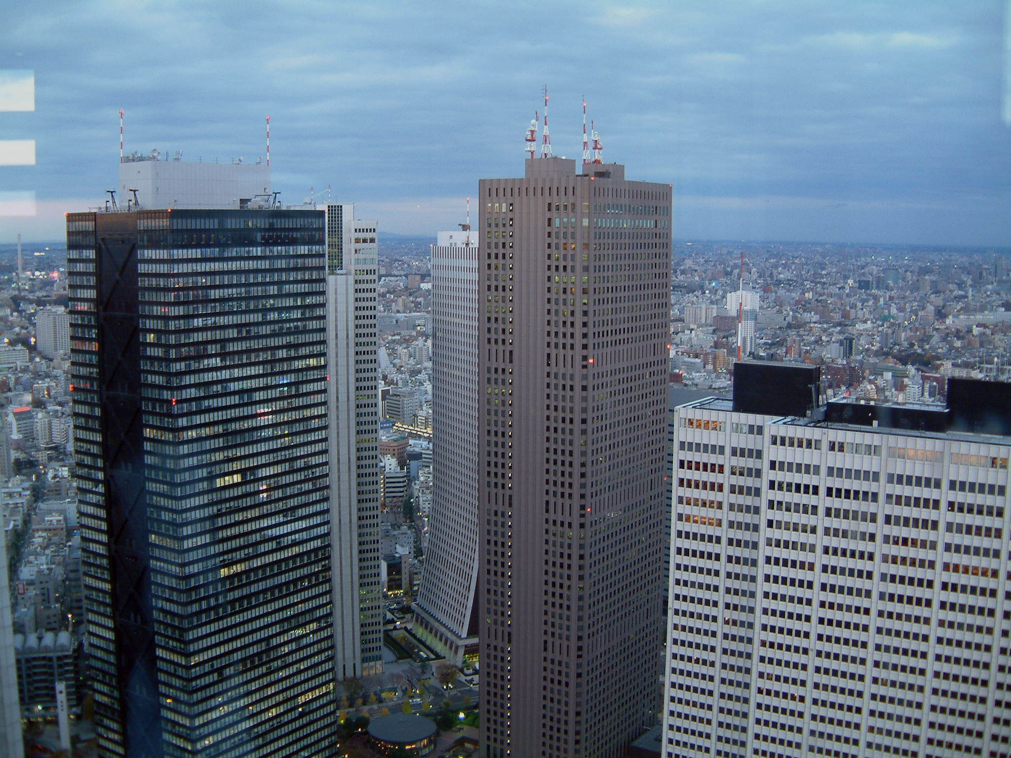写真9（新宿副都心高層ビル群（東京都庁展望室から））